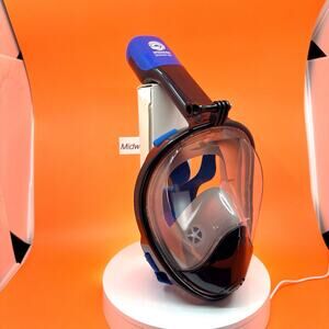 Seaview 180 Degree Panoramic Snorkel Mask- Full Face Design, Panoramic (Large)